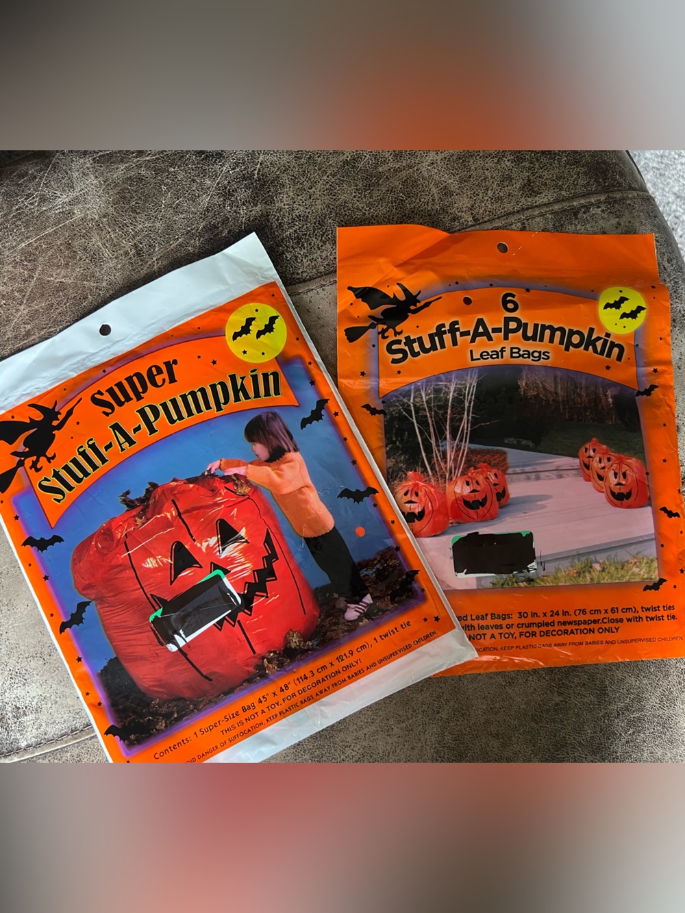 Stuff-A-Pumpkin Halloween Decor Bags